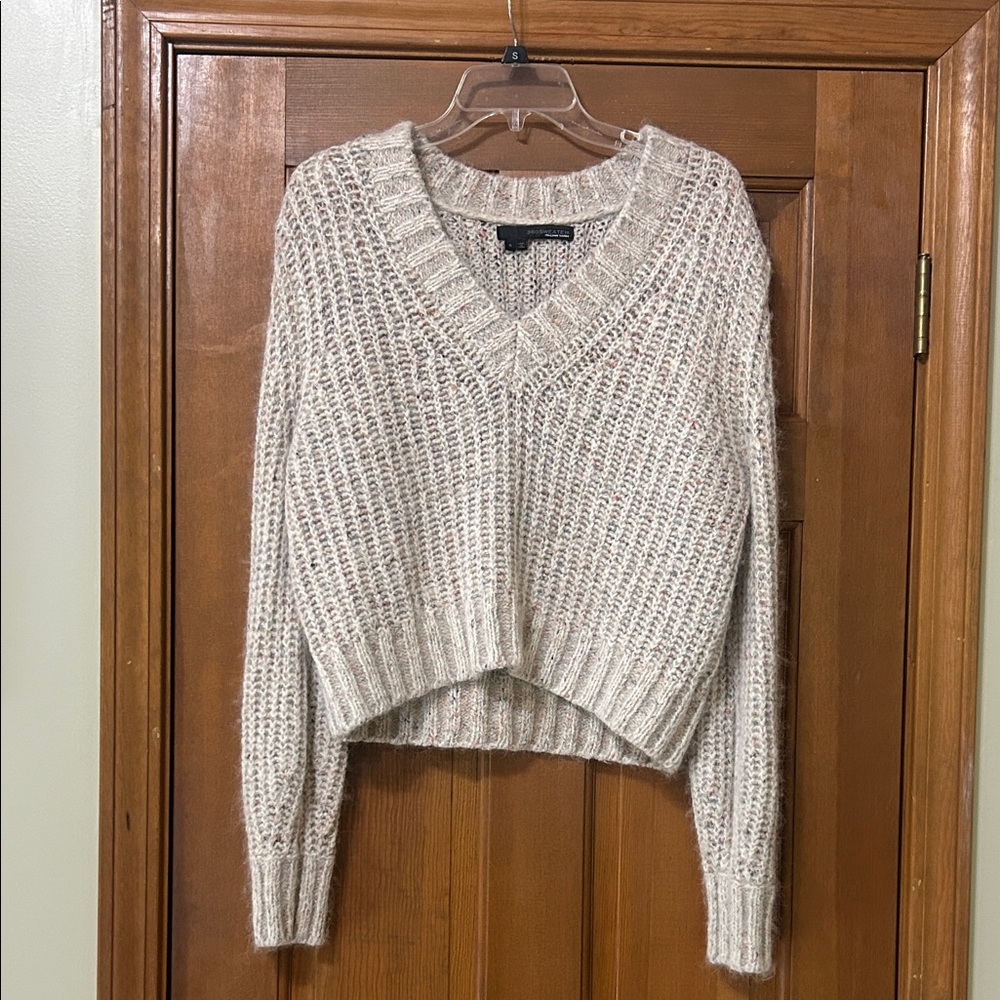 360 Sweater Italian Yarn chunky knit sz small wool alpaca silk blend preppy